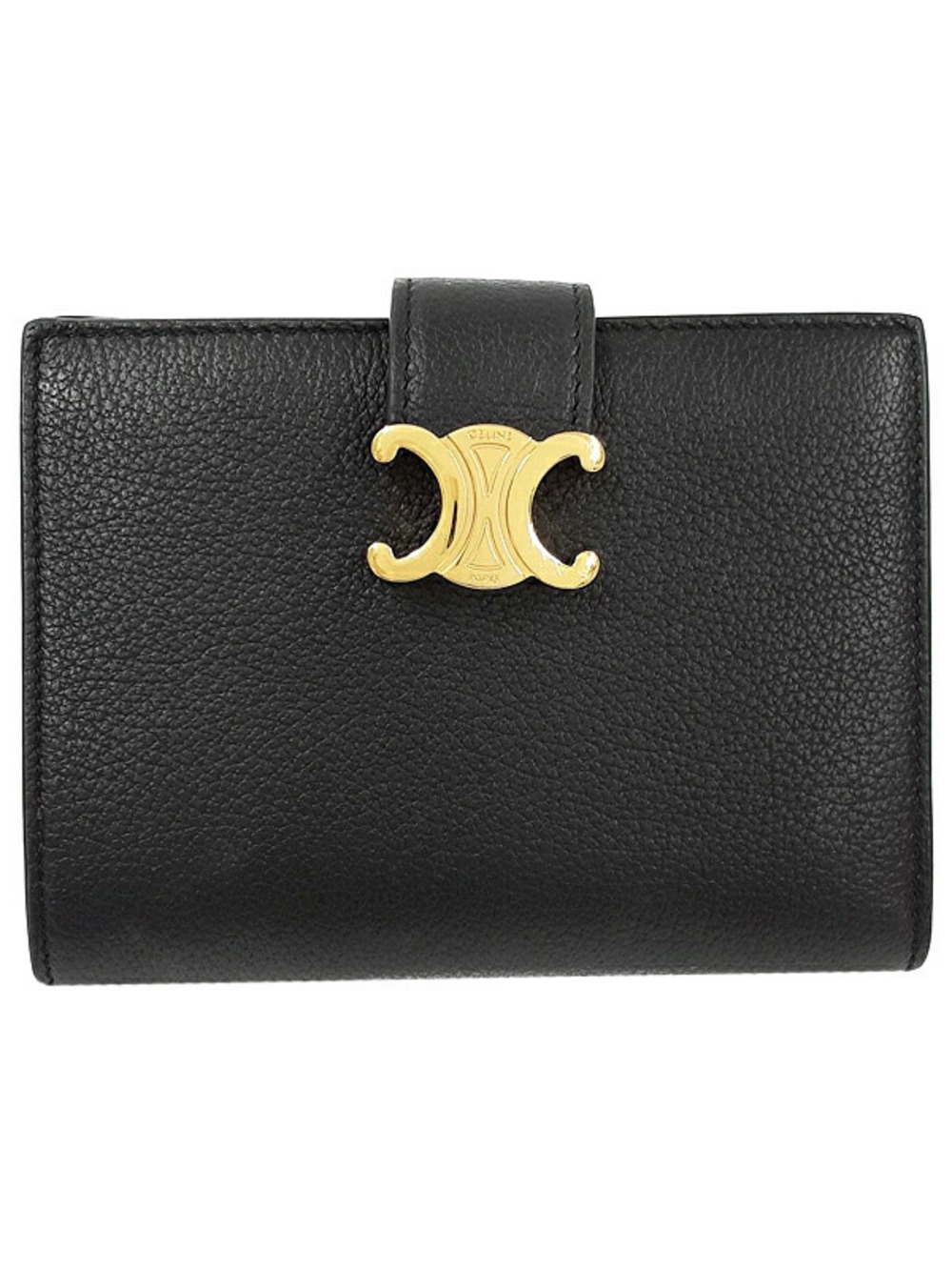 Celine Triomphe Strap Wallet Nino Bi fold Short